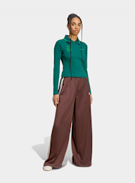 adidas Originals, Adicolor Track Pants Satin Wide Leg, brown, Image 5 of 5