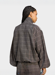 adidas Originals, Blousy Check Track Top, brown, Image 2 of 4