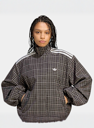 adidas Originals, Blousy Check Track Top, brown, Image 3 of 4