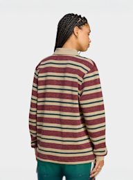 adidas Originals, Stripe Knitted Polo, red, Image 2 of 4