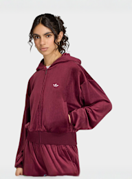 adidas Originals, Essentials Velvet Track Top, red, Image 1 of 5