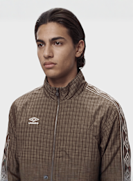 Umbro, Checkered Track Jacket, brown, Image 3 of 4