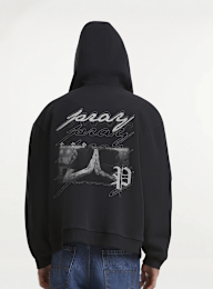Mister Tee, Beyond The Prayer Fluffy Zip Hoody, black, Image 1 of 2