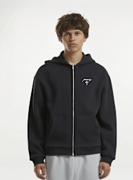 Mister Tee, Beyond The Prayer Fluffy Zip Hoody, black, Image 2 of 2