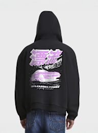 Mister Tee, Unleashed Power Fluffy Zip Hoody, black, Image 1 of 4