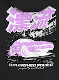 Mister Tee, Unleashed Power Fluffy Zip Hoody, black, Image 3 of 4