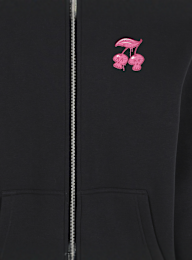 Mister Tee, Fresh to Death Cherries Fluffy Zip Hoody, black, Image 4 of 4