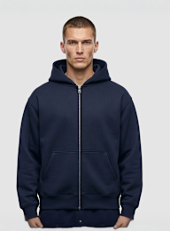 Urban Classics, Heavy Scuba Zip Hoody, blue, Image 1 of 3
