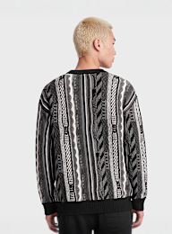 Colucci, Crewneck Sweater All Over Print, black, Image 2 of 4