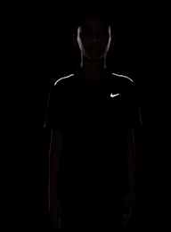 Nike, Dri-FIT Miler Shortsleeve Top, black, Image 4 of 4