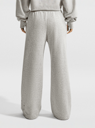Nike, Studio Fleece Medium Weight Mid-Rise Wide-Leg Pants, grey, Image 2 of 5