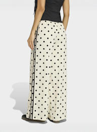 adidas Originals, Satin Polka Dots Wide Leg Pants, beige, Image 2 of 5