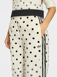adidas Originals, Satin Polka Dots Wide Leg Pants, beige, Image 3 of 5