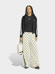 adidas Originals, Satin Polka Dots Wide Leg Pants, beige, Image 5 of 5