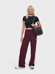 adidas Originals, Straight Knit Trackpants, Red, Image 4 of 4