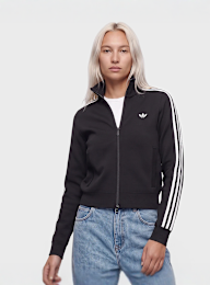 adidas Originals, Slim Knit Tracktop, black, Image 1 of 4