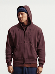 Nike, Solo Full-Zip Graphic Hoodie, Red, Image 1 of 6