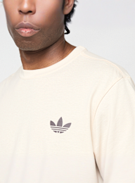 adidas Originals, Tri-Logo Graphic T-Shirt, beige, Image 3 of 4