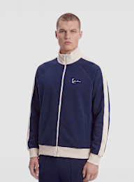 Karl Kani, Signature Sidestripe Pique Trackjacket, blue, Image 1 of 3