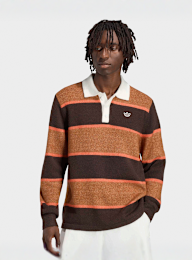 adidas Originals, Knitted Polo, brown, Image 1 of 5