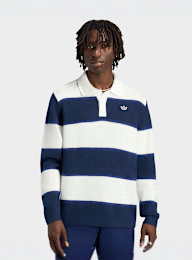adidas Originals, Knitted Polo, blue, Image 1 of 5