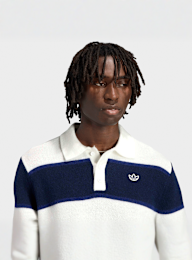 adidas Originals, Knitted Polo, blue, Image 3 of 5