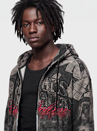 Smoke Rise, VOICES WITHIN FULL ZIP HOODIE BLACK, Undefined Color, Image 3 of 5