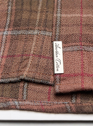 Another Cotton Lab, Another Flannel Shirt, multi-colour, Image 4 of 6