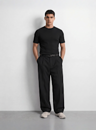 Burocs, Slim Rib T-Shirt, black, Image 3 of 3