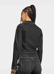 adidas Originals, SST Denim Track Top, black, Image 2 of 5
