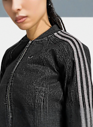 adidas Originals, SST Denim Track Top, black, Image 3 of 5