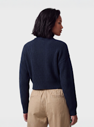 New Era, Cropped Knit, blue, Image 2 of 4