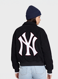 New Era, WMNS MLB Wool Oversized Bomber Jacket, blue, Image 2 of 4
