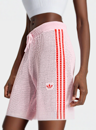 adidas Originals, Knitted Crochet Firebird Trackpants, light pink, Image 3 of 5