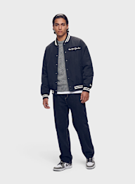 New Era, MLB Wordmark Varsity Jacket, blue, Image 4 of 4