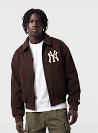 New Era, MLB Logo Varsity Jacket, brown, Image 1 of 4