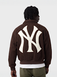 New Era, MLB Logo Varsity Jacket, brown, Image 2 of 4