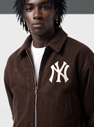New Era, MLB Logo Varsity Jacket, brown, Image 3 of 4