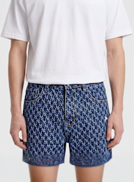 New Era, MLB Logo All-Over-Print Denim Pant, Undefined Color, Image 3 of 4