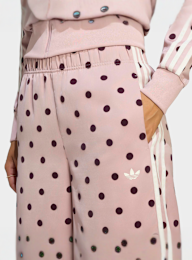adidas Originals, Satin Polka Dots Wide Leg Pants, beige, Image 3 of 5