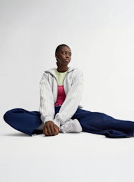 adidas Originals, 3-Stripes Fleece Full-Zip Hoodie, grey, Image 6 of 7