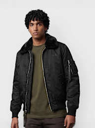 Alpha Industries, B-15 Intermediate Flight Jacket all black, Undefined Color, Image 1 of 8
