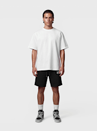 Off-White, Diagonal Open Hem Jogger Shorts, black, Image 4 of 4