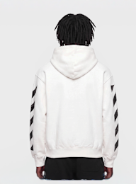 Off-White, Graffiti Full Zip Hoodie, white, Image 2 of 4