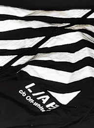 Off-White, Reflective Diagonal Windbreaker Jacket, black, Image 4 of 5