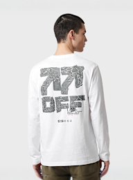 Off-White, Off Active Duct Tape Long Sleeve Tee, white, Image 1 of 6