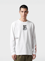 Off-White, Off Active Duct Tape Long Sleeve Tee, white, Image 2 of 6