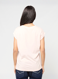Urban Classics, Ladies Extended Shoulder Tee, light pink, Image 2 of 3