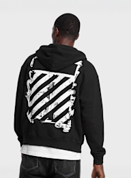 Off-White, Graffit Full Zip Hoodie, black, Image 1 of 6