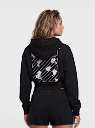 Off-White, Crop Hoodie, black, Image 2 of 4